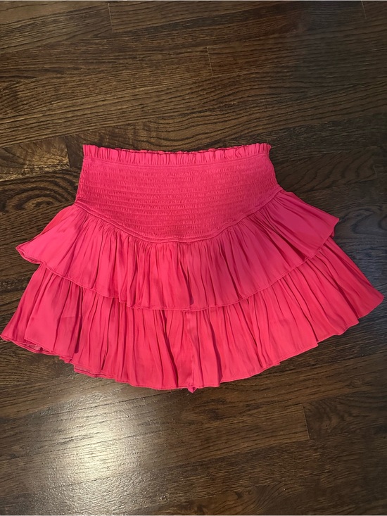 Mustard Seed Dresses & Skirts - Mustard Seed Hot Pink Tiered Ruffle Mini Skirt